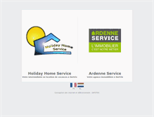 Tablet Screenshot of holidayhomeservice.be